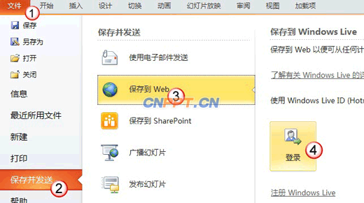 快速分享Powerpoint 2010幻灯片