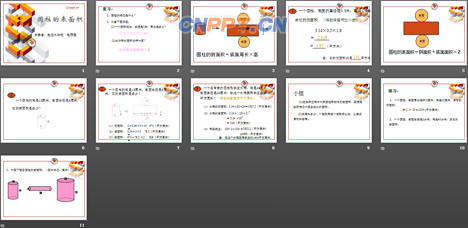 圆柱的表面积PPT